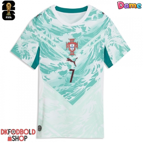 Portugal Cristiano Ronaldo #7 Udebanetrøje Dame VM 2026 Kort ærmer